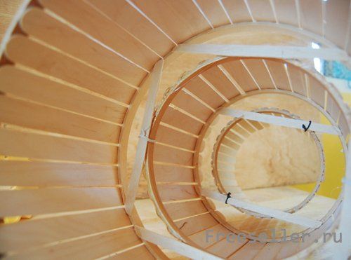 Люстра из палочек эскимо - изготовление