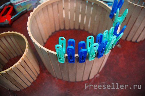 Люстра из палочек эскимо - изготовление