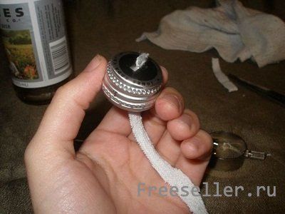 Как сделать свечу из бутылки