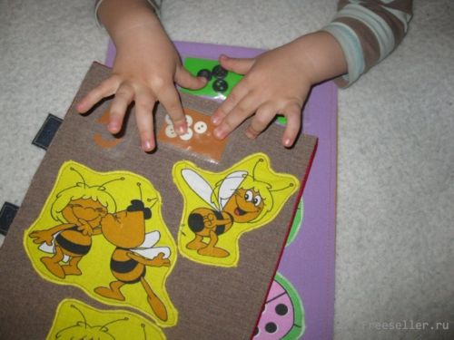 Развивающие игры для детей. Книжка считалка для малыша своими руками.