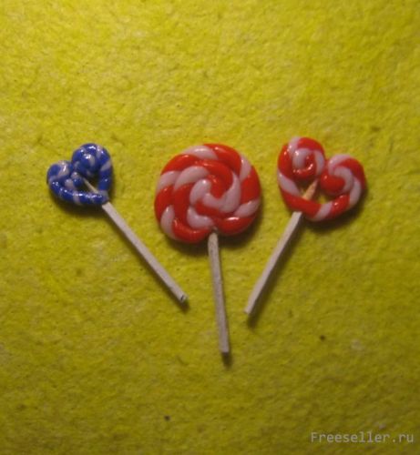 Делаем сувенир леденцы из полимерной глины