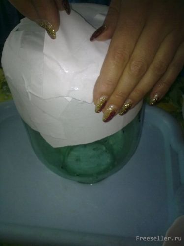 Делаем корзинку из лепестков роз в технике Папье маше