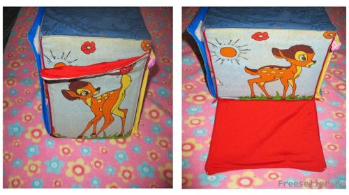 Развивающий кубик для ребенка своими руками.