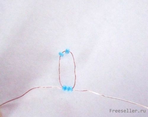 Плетение подвески - Ящерица из бисера