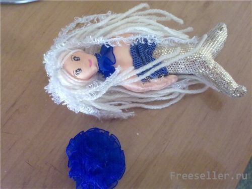 Делаем магнит на холодильник Русалка и Нептун