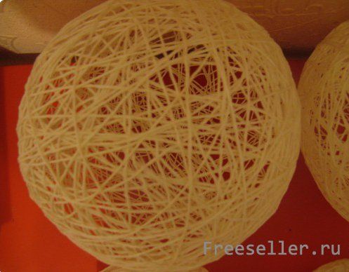 Делаем снеговика из ниток своими руками