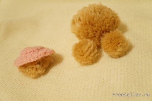 Делаем самодельную мягкую игрушку из помпонов