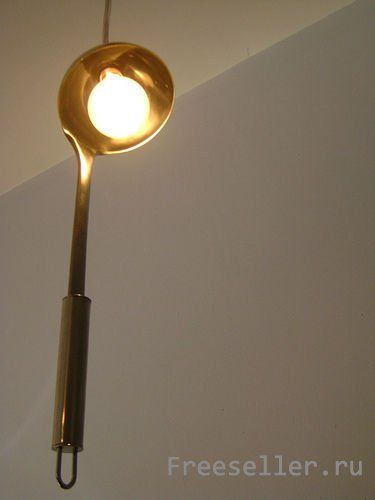 Самодельная люстра из половника своими руками