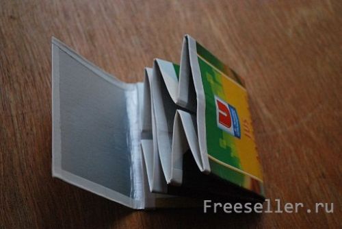 Самодельный кошелек из пакета от сока своими руками.