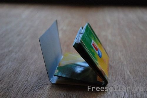 Делаем самодельный кошелек из пакета от сока