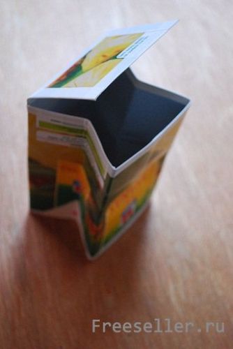 Делаем самодельный кошелек из пакета от сока