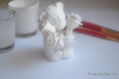 Делаем медвежонка Тедди из холодного фарфора