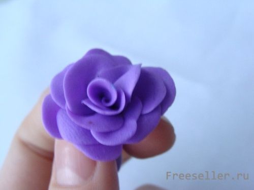 Делаем цветочную композицию из полимерной глины