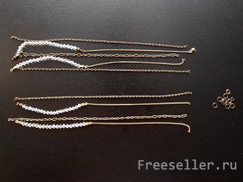 Делаем цепь для волос своими руками