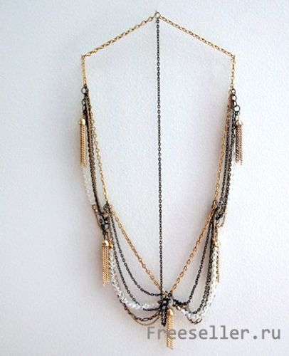 Цепь для волос своими руками