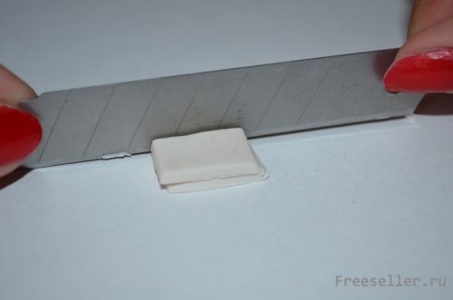 Делаем серьги Конверты из полимерной глины своими руками