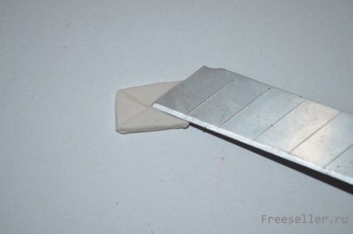 Делаем серьги Конверты из полимерной глины своими руками