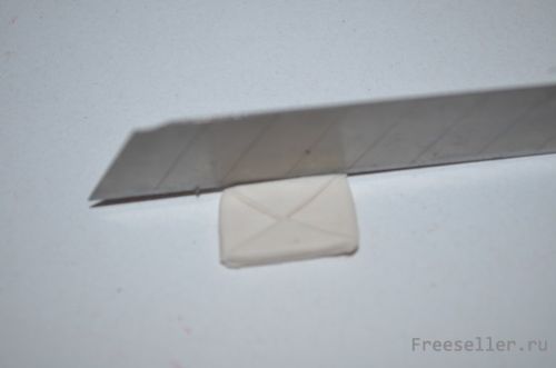 Делаем серьги Конверты из полимерной глины своими руками