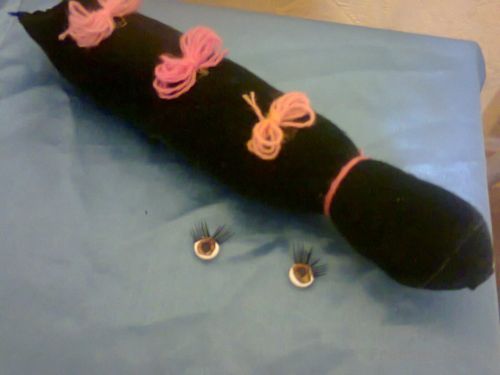 Делаем мягкую игрушку змейку из колготок