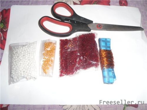 Материалы для плетения фиалки из бисера