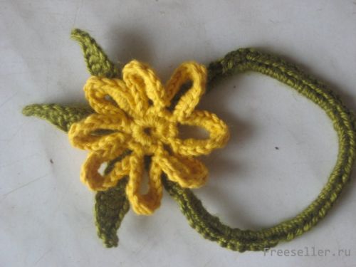 Мастер класс по вязанию заколки