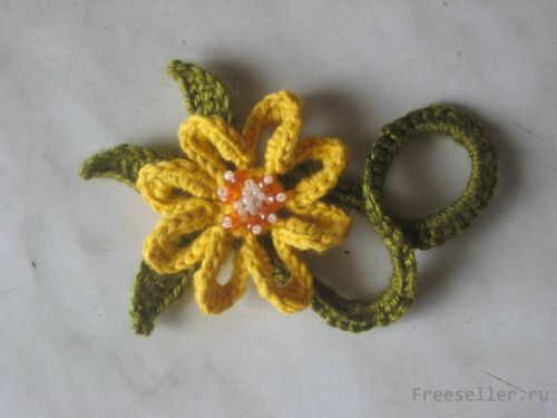 Мастер класс по вязанию заколки