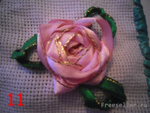 Мастер класс по вышиванию своими руками роз с ленточек.