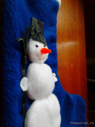 Рождественские сапожки из флиса своими руками