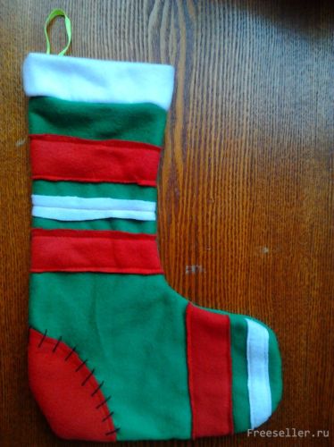 Рождественские сапожки из флиса своими руками