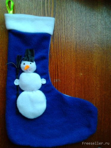 Рождественские сапожки из флиса своими руками