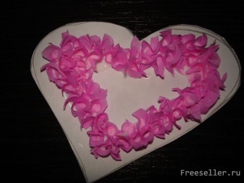 Делаем Сердце из гофрированной бумаги