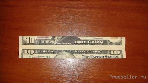 Делаем рубашку в технике оригами из доллара