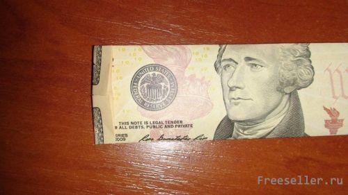 Делаем рубашку в технике оригами из доллара