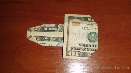 Делаем рубашку в технике оригами из доллара