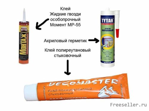 Клеи для склеивания полиреутановой лепнины