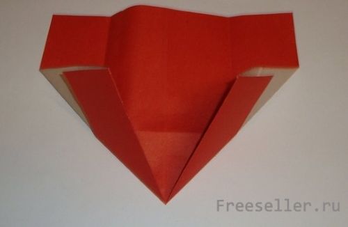 Делаем сердце с крыльями в технике Оригами