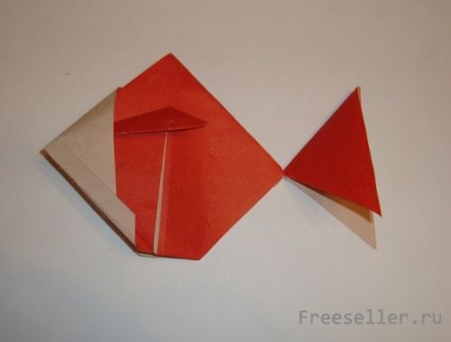 Рыбка в технике Оригами своими руками