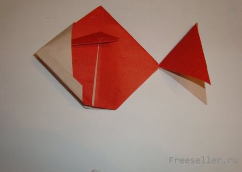 Рыбка в технике Оригами своими руками