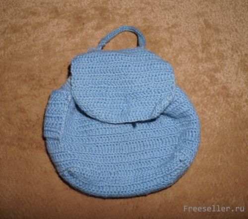 Вязание маленького рюкзачка своими руками