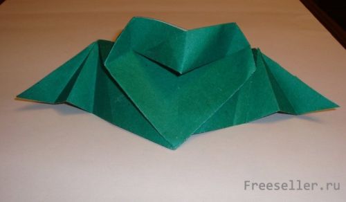Сердце с крыльями в технике Оригами - как сделать своими руками