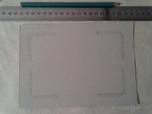 Изготовление фоторамки из картона и ниток