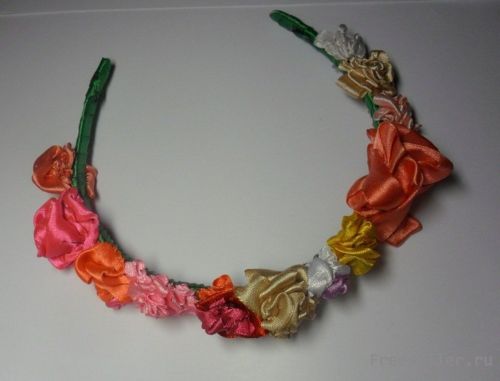 Изготовление атласного ободка