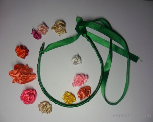 Изготовление атласного ободка