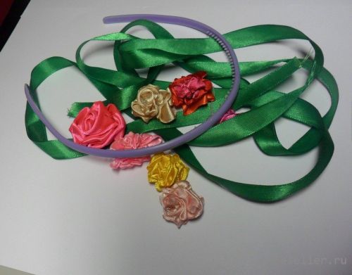 Изготовление атласного ободка