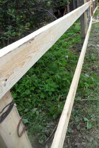Деревянный забор своими руками.