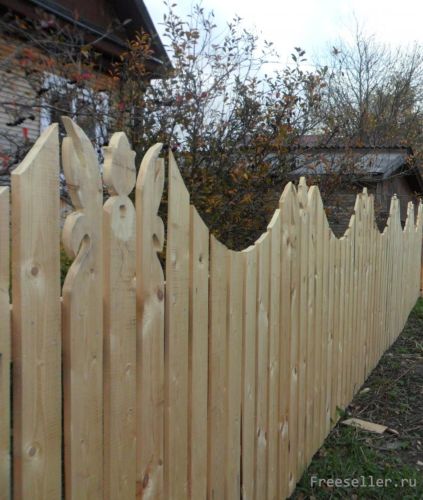 Деревянный забор своими руками.