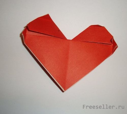 Изготовление Валентинки - Сердце в технике Оригами