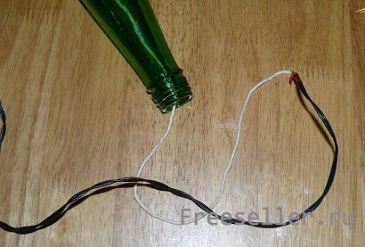 Изготовление декоративного светильника из стеклянной бутылки