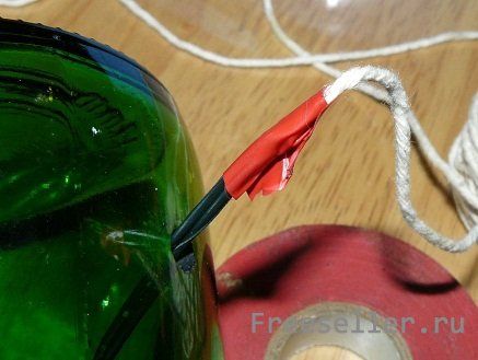 Изготовление декоративного светильника из стеклянной бутылки