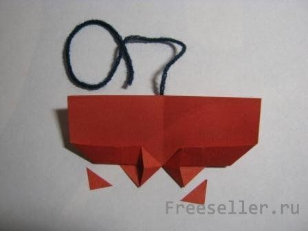 Изготовление закладки -Сердечко с цветком